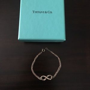 Tiffany & Co Sterling Silver Infinity 6" Bracelet